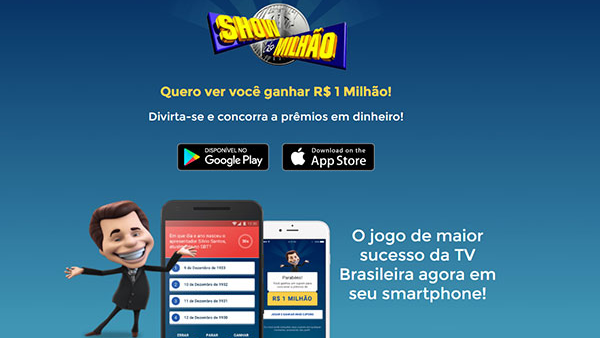 Aplicativo Show do Milhão - Veja como jogar! - Fonte: Divulgação/SBT